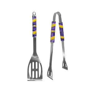 LSU Tigers 2 pc Steel BBQ Tool Set