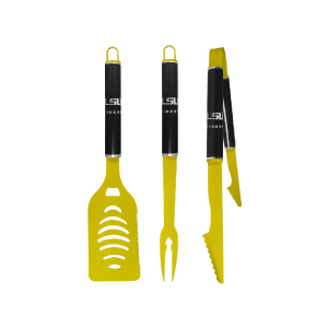 LSU Tigers 3 pc Color and Black BBQ Set