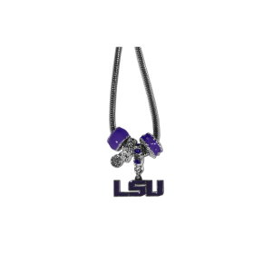 LSU Tigers Euro Bead Necklace