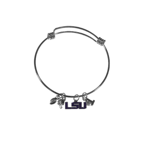 LSU Tigers Charm Bangle Bracelet