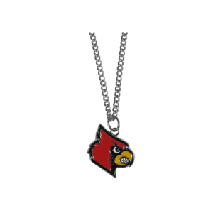 Louisville Cardinals Chain Necklace with Small Charm