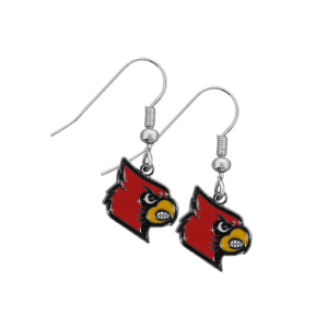 Louisville Cardinals Chrome Dangle Earrings