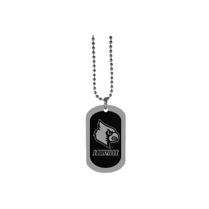 Louisville Cardinals Chrome Tag Necklace