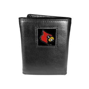Louisville Cardinals Deluxe Leather Tri-fold Wallet