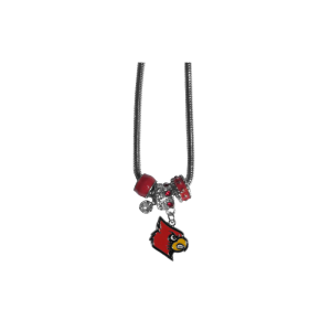 Louisville Cardinals Euro Bead Necklace