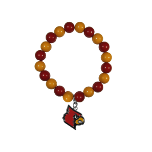 Louisville Cardinals Fan Bead Bracelet