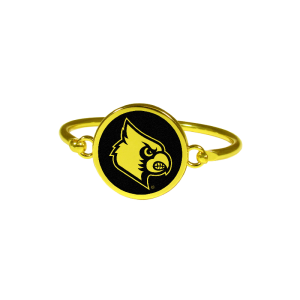 Louisville Cardinals Gold Tone Bangle Bracelet